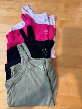 LOFT Vintage Soft Scoop Neck Tee in Bright Pink